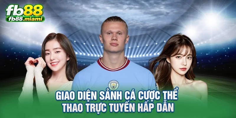 Giao diện sảnh cá cược thể thao trực tuyến hấp dẫn