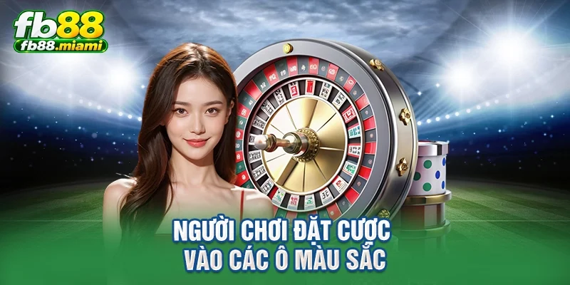 Người chơi đặt cược vào các ô màu sắc